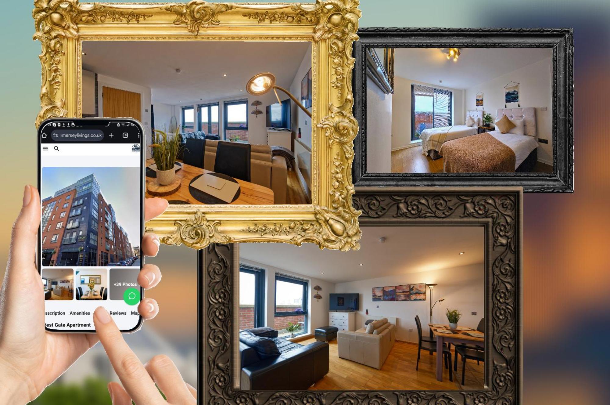 Sidemersey Livings- Convenient 1-Bedroom Flat With A View, Central 利物浦 外观 照片